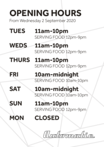 Automatic Opening Times from September 2020